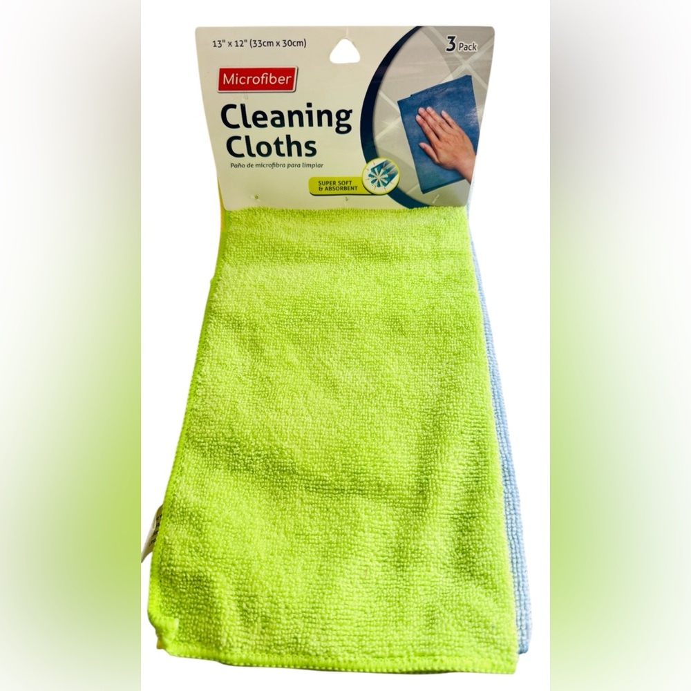 Microfiber Cleaning Cloths - 3 Pack - Picture 2 of 5